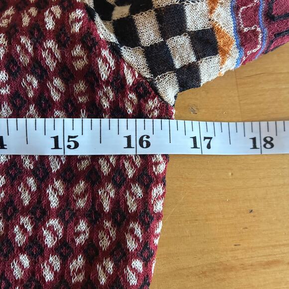 Ulla Johnson Medina Masque Patchwork Cardigan Sweater ASO Only Murders, Size XS - Picture 7 of 8